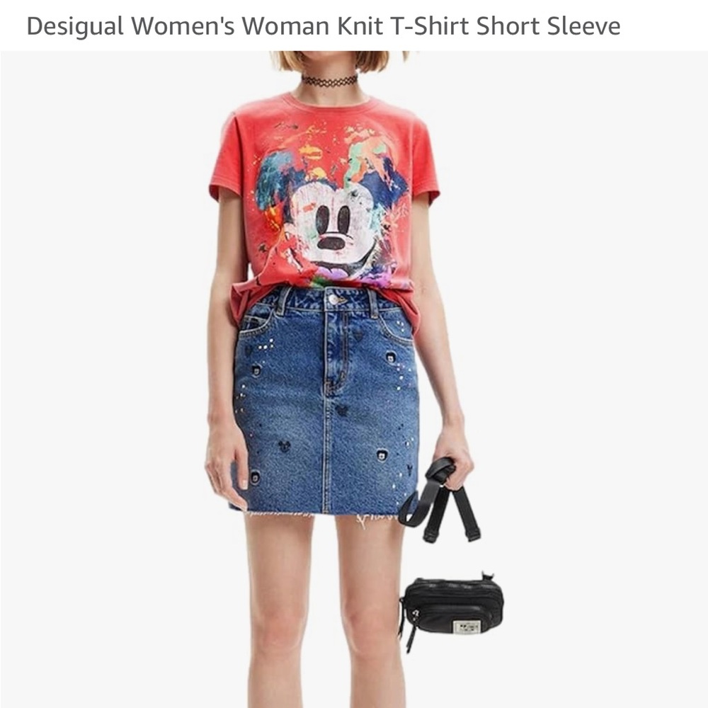 Desigual Blue Denim Skirt
